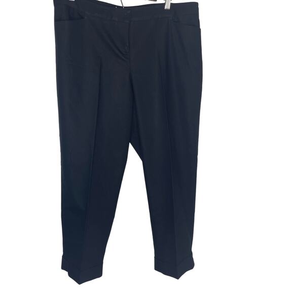 Lane Bryant trousers pants women's 16 blue navy comfortable wide waist - Picture 1 of 15